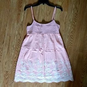 Peachy pink babydoll dress